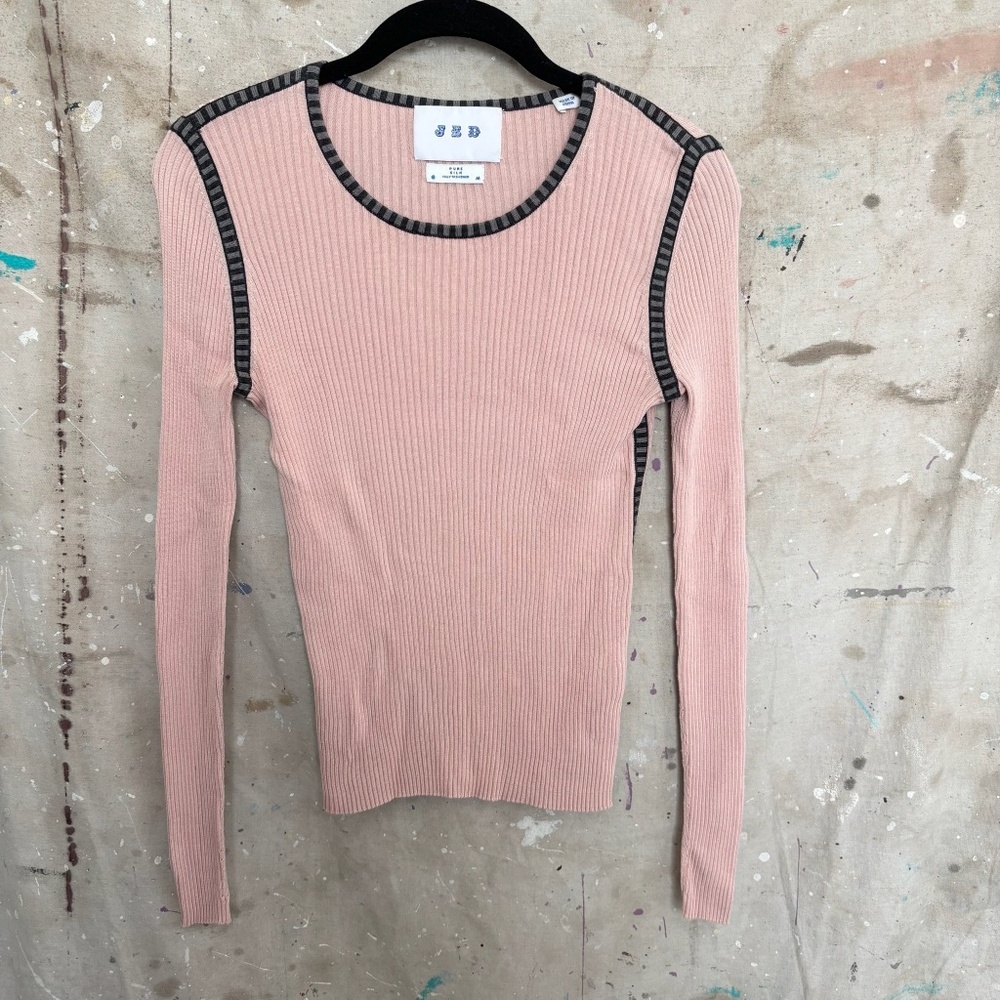 JED Ribbed Silk Fitted Sweater